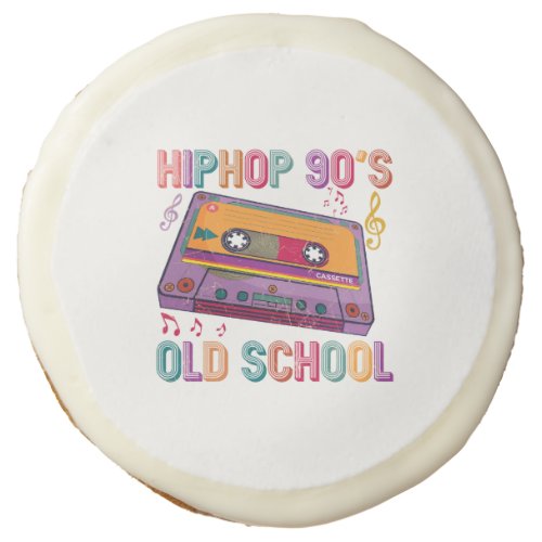 Hip Hop 90s Old School Cassette Player Birthday  Sugar Cookie
