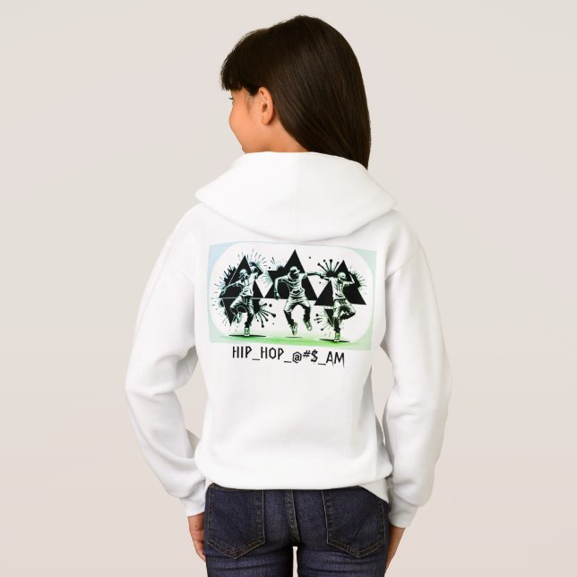 HIP_HOP_AM T-Shirt Hoodie (Back Full)