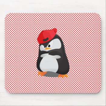 Hip Hop Angry Penguin Mouse Pad by ChicPink at Zazzle
