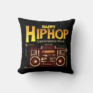 Hip Hop Appreciation Week BoomBox pillow