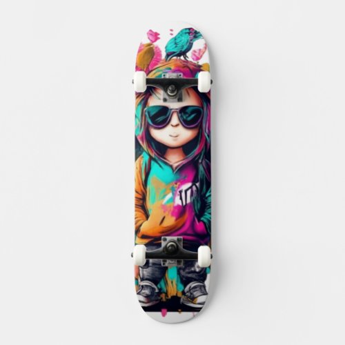 hip hop art skateboard