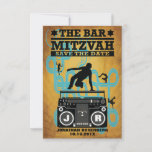 Hip Hop Bar Mitzvah Save the Date<br><div class="desc">It’s on. Press play and bring your moves to the Bema. This save the date invitation is perfect for hip-hop, rap, dance or music-themed bar mitzvahs. An old school boom box is the focal point with B Boys and B Girls surrounding it – in various dance poses. A retro blue...</div>