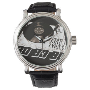 HIP HOP BEATS SKILL LYRICS RECORD PLAYER WATCH