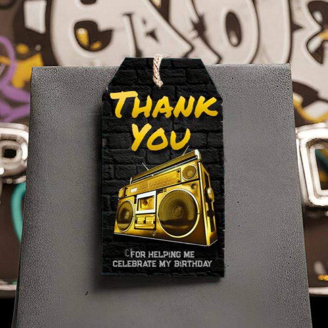 Hip hop Birthday - Favor Tag (Hip hop Birthday - Favor Tag)