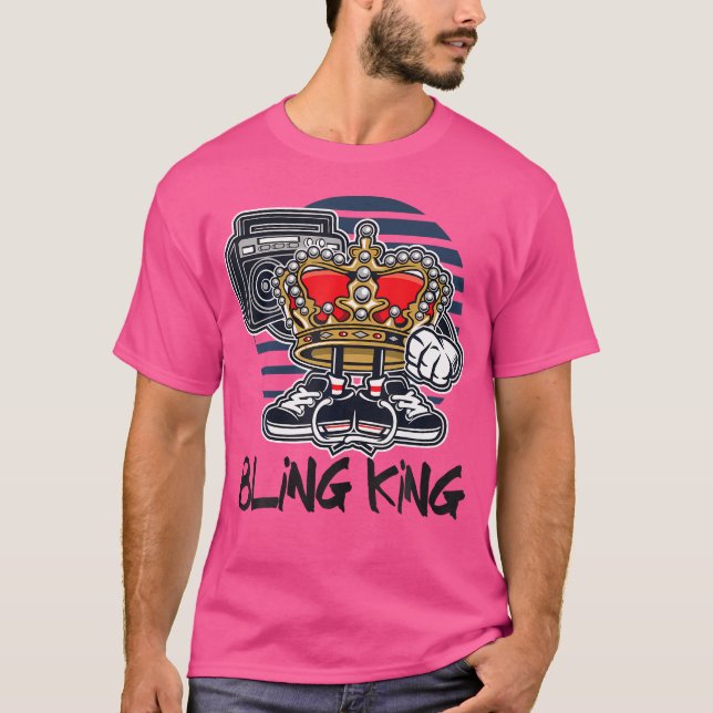 Hip Hop Bling King T-Shirt (Front)