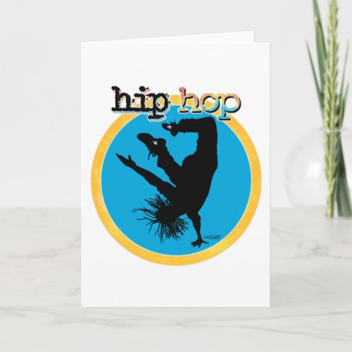 HIP HOP Break Dancer Card