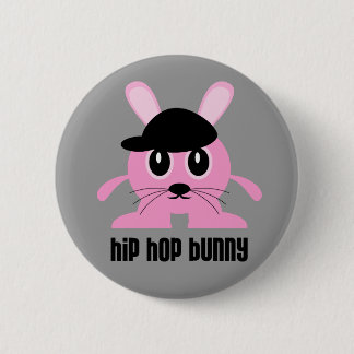 Hip Hop Bunny Button