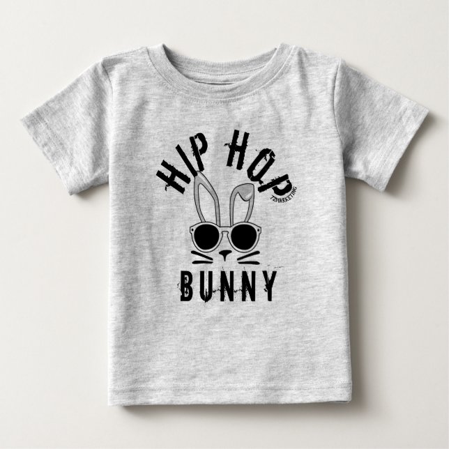hip hop bunny spring easter baby toddler top shirt (Front)
