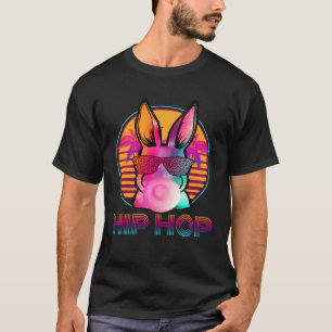 Hip Hop Bunny With Sunglasses Cute Easter  Rabbit  T-Shirt