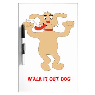 Hip Hop Cartoon Dancing Dog Dry-Erase Board