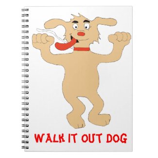 Hip Hop Cartoon Dancing Dog Notebook