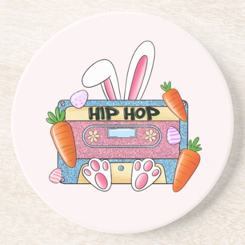 Hip Hop Cassette Tape Bunny Coaster