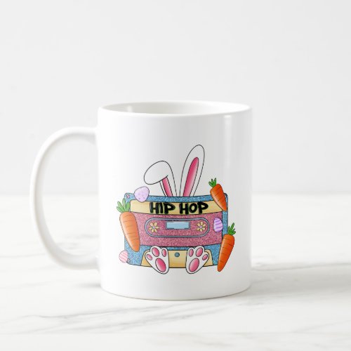 Hip Hop Cassette Tape Bunny  Coffee Mug