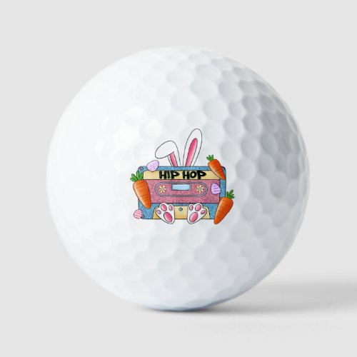 Hip Hop Cassette Tape Bunny Golf Balls