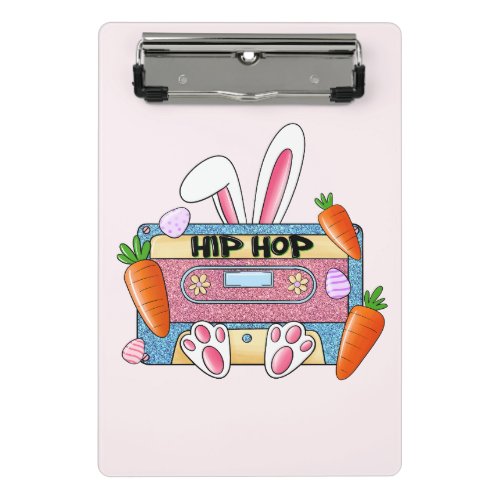 Hip Hop Cassette Tape Bunny Mini Clipboard
