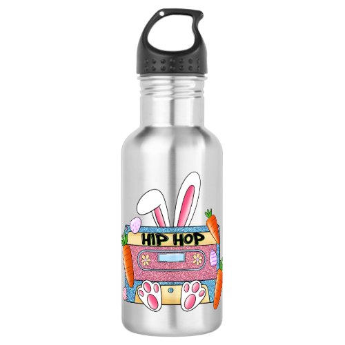 Hip Hop Cassette Tape Bunny Stainless Steel Water Bottle