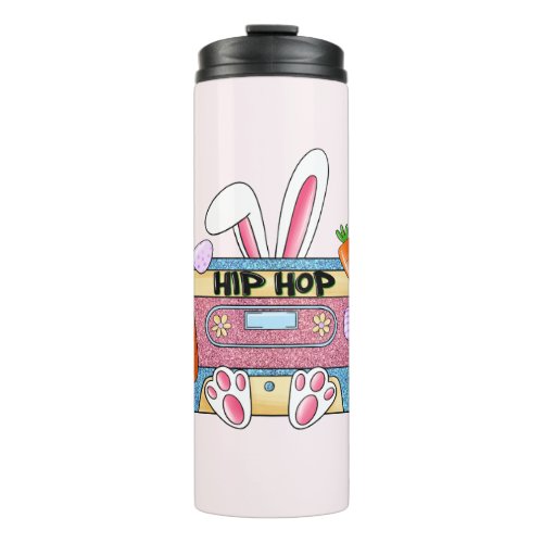 Hip Hop Cassette Tape Bunny Thermal Tumbler