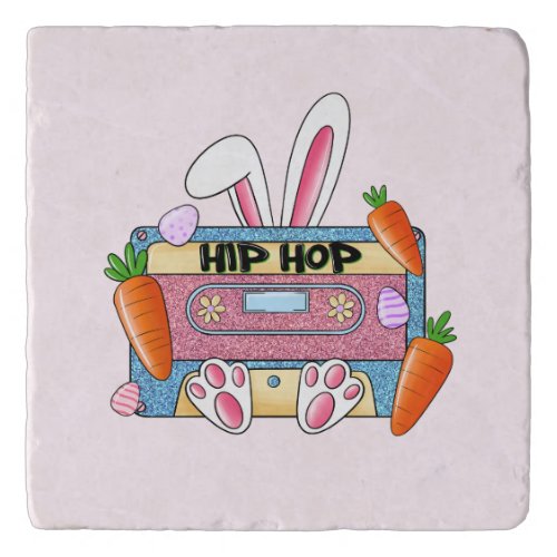 Hip Hop Cassette Tape Bunny Trivet