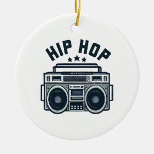 Hip hop ceramic ornament