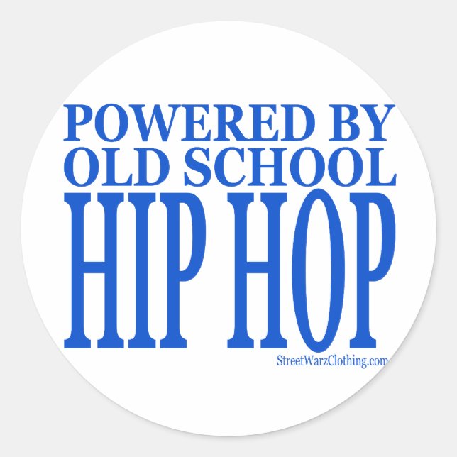 HIP HOP CLASSIC ROUND STICKER (Front)