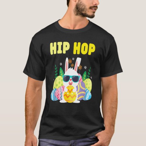 Hip Hop Cute Bunny   For Easter Toddler Kids 1 T_Shirt