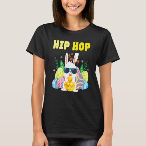 Hip Hop Cute Bunny   For Easter Toddler Kids 1 T_Shirt