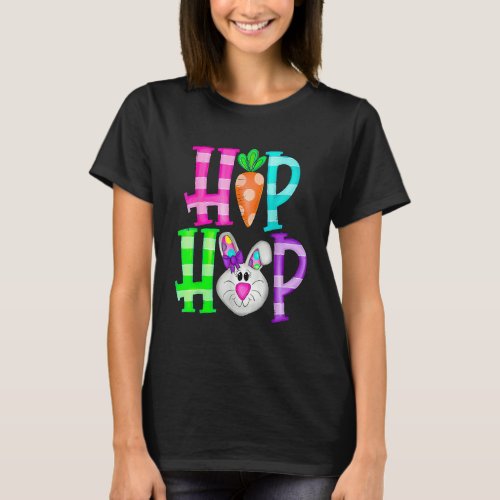 Hip Hop Cute Bunny   For Easter Toddler Kids 3 T_Shirt
