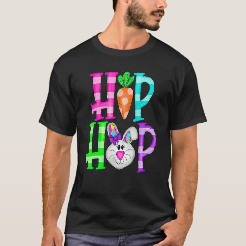 Hip Hop Cute Bunny   For Easter Toddler Kids T_Shirt