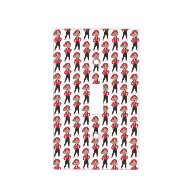 Hip Hop Dance Class Hiphop Funky Breakdancing Crew Light Switch Cover (Front)
