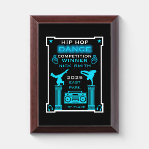 Hip Hop Dance Competition Award Plaque
