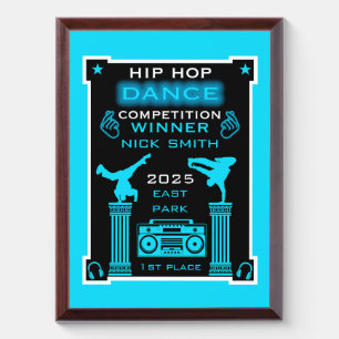 Hip Hop Dance Competition Award Plaque