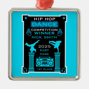 Hip Hop Dance Competition Metal Ornament