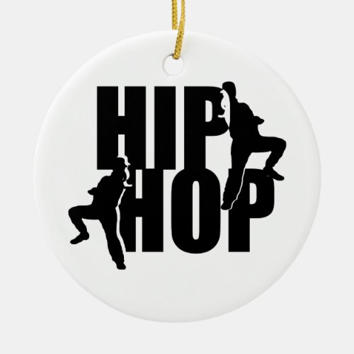 Hip Hop Dance Girls Text Design Ornament