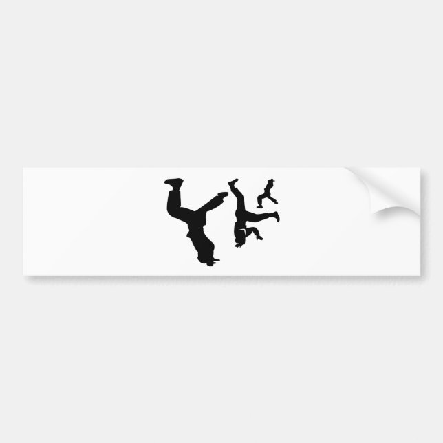 hip hop dancer bumper sticker (Front)
