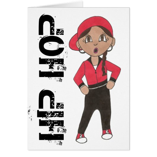 Hip Hop Dancer Dance Teacher Studio Recital Gift Cards (Front)