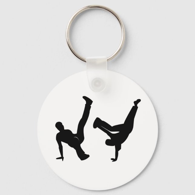 hip hop dancer keychain (Front)