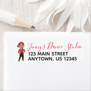 Hip Hop Dancer Personalized Dance School Studio Label