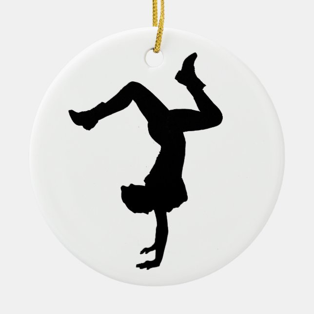 Hip Hop Dancer Personalized Ornament (Front)