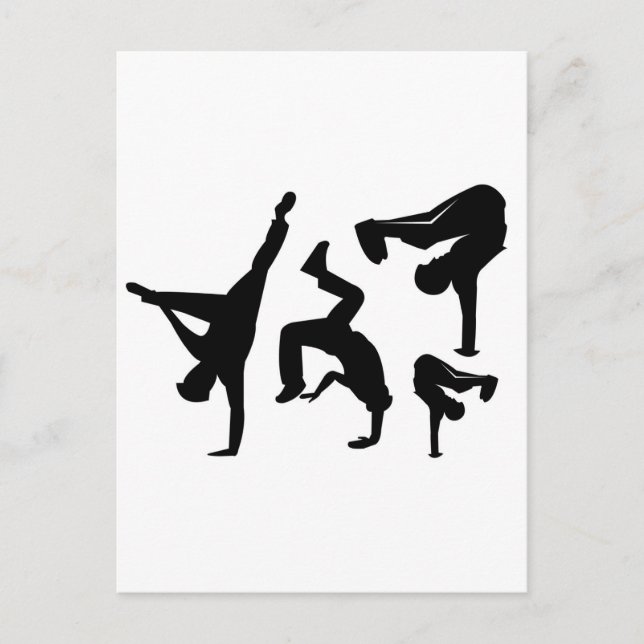 hip hop dancer postcard (Front)