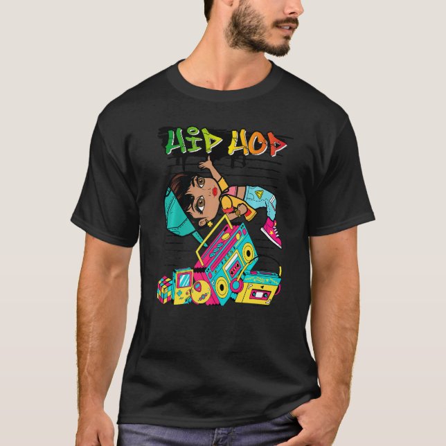 Hip Hop Dancing Break Dance Spring Summer Street P T-Shirt (Front)