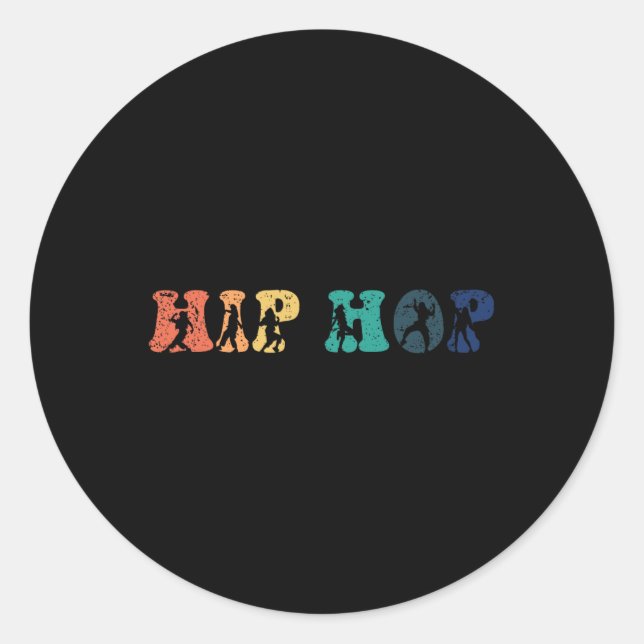 Hip Hop Dancing Breakdancing Break-dance Breakdanc Classic Round Sticker (Front)