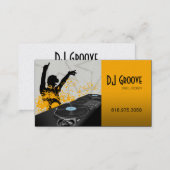 Hip Hop DeeJay Disc Jockey - Music Business Card (Front/Back)