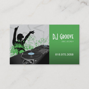 Hip Hop DeeJay Disc Jockey - Music Business Card