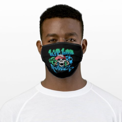 Hip Hop Design For Rap And Beatbox Lovers Adult Cloth Face Mask