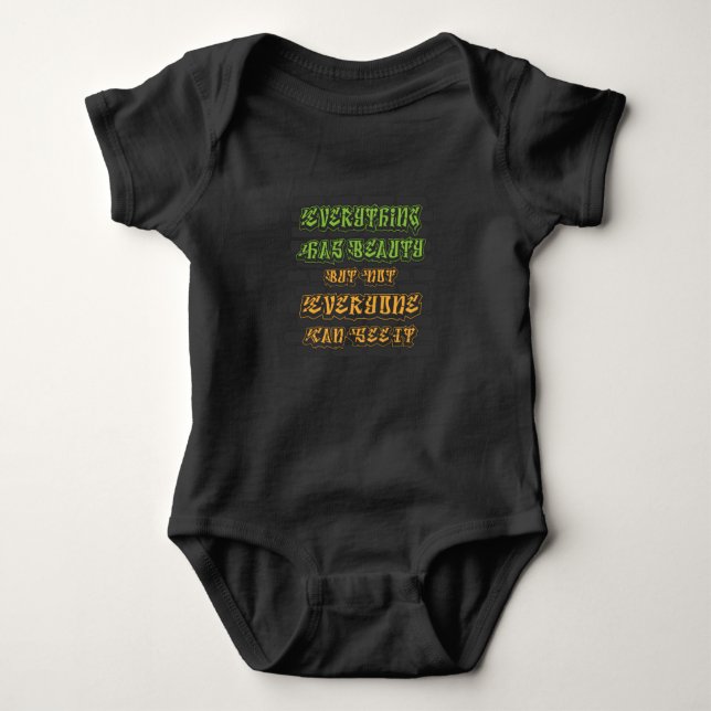 Hip Hop Design For Rap And Beatbox Lovers Baby Bodysuit (Front)