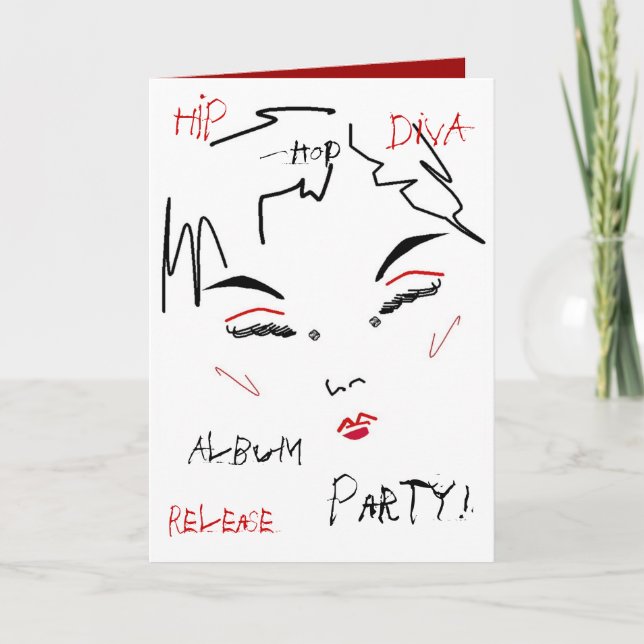 Hip-Hop Diva Album Release Party I Invitation (Front)