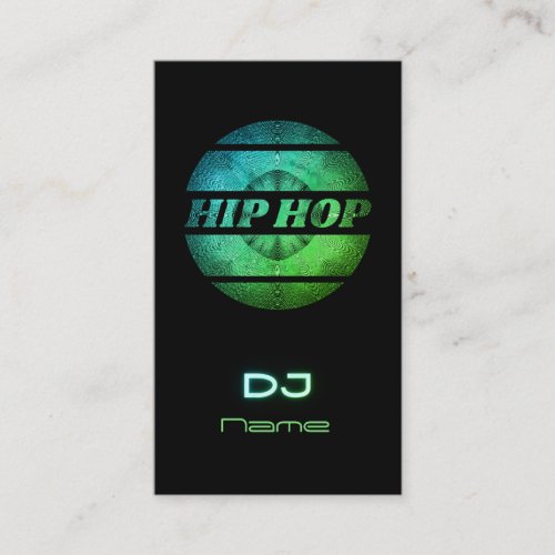 Hip hop DJ Business Card