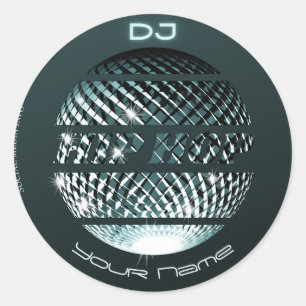 Hip hop DJ hiphop Classic Round Sticker