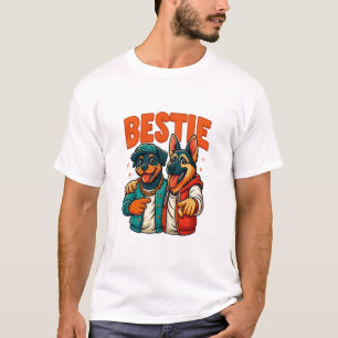 Hip Hop Dog Besties Shirt for Friends t-shirt