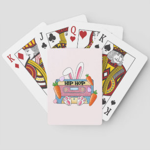 Hip-Hop Easter Bunny Mixtape – Retro Cassette Poker Cards